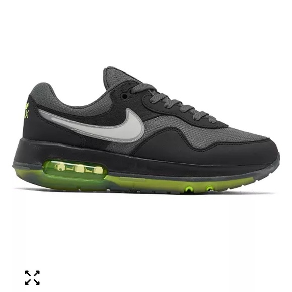 Nike Other - Nike Kids Sneakers Black Gray with Neon Green Accent